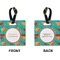 Coconut Drinks Square Luggage Tag (Front + Back)
