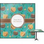 Coconut Drinks Square Table Top - 24" (Personalized)