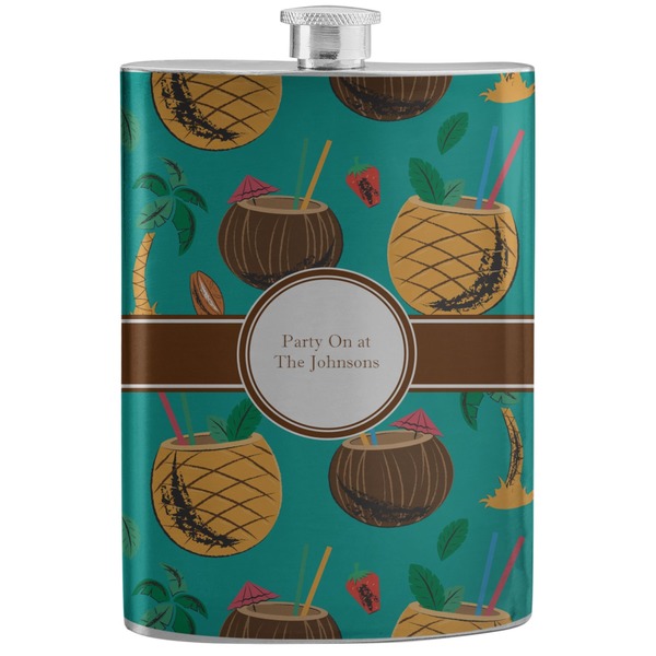 Custom Coconut Drinks Stainless Steel Flask (Personalized)