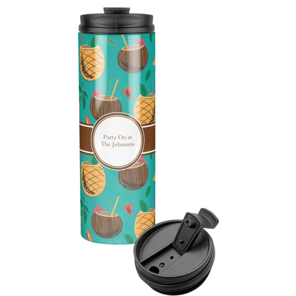Custom Coconut Drinks Stainless Steel Skinny Tumbler (Personalized)