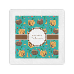 Coconut Drinks Standard Cocktail Napkins (Personalized)