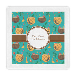 Coconut Drinks Standard Decorative Napkins (Personalized)