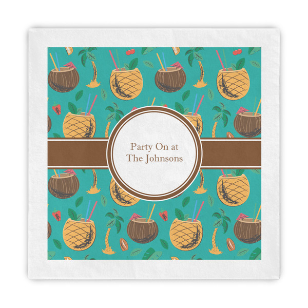 Custom Coconut Drinks Decorative Paper Napkins (Personalized)