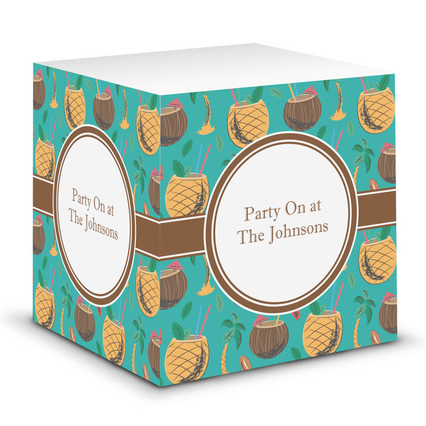 Custom Coconut Drinks Sticky Note Cube (Personalized)