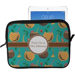 Coconut Drinks Tablet Case / Sleeve - Large (Personalized)