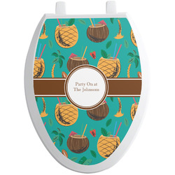 Coconut Drinks Toilet Seat Decal - Elongated (Personalized)