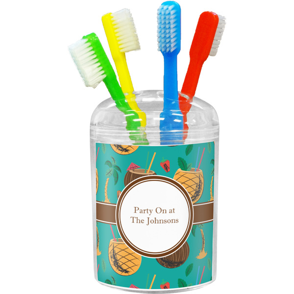Custom Coconut Drinks Toothbrush Holder (Personalized)