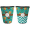 Coconut Drinks Trash Can Black - Front and Back - Apvl