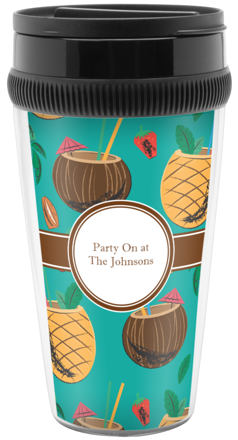 Coconut Drinks Acrylic Travel Mugs Personalized Youcustomizeit