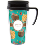 Coconut Drinks Acrylic Travel Mug with Handle (Personalized)