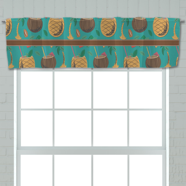 Coconut Drinks Valance - Closeup on window