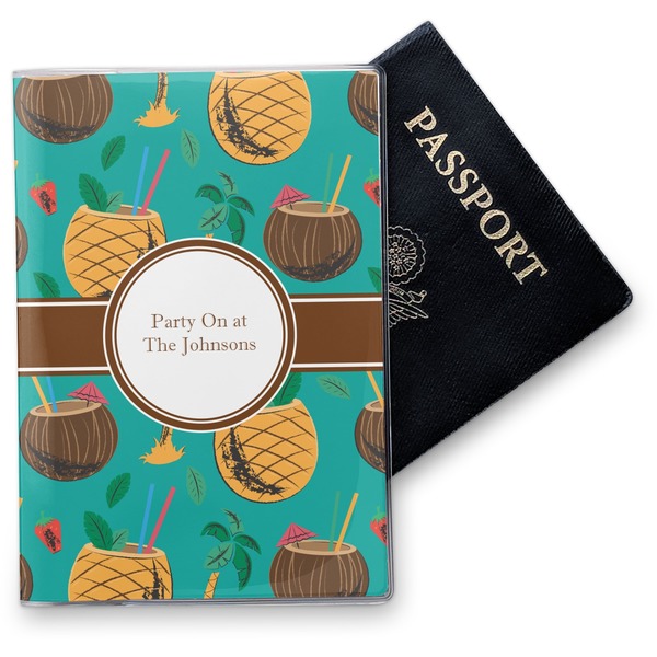 Custom Coconut Drinks Vinyl Passport Holder (Personalized)