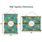 Coconut Drinks Wall Hanging Tapestries - Parent/Sizing