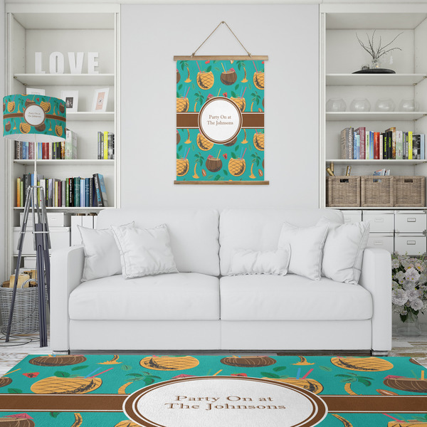 Coconut Drinks Wall Hanging Tapestry - Portrait - IN CONTEXT