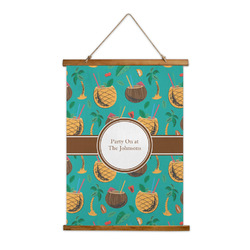 Coconut Drinks Wall Hanging Tapestry - Tall (Personalized)