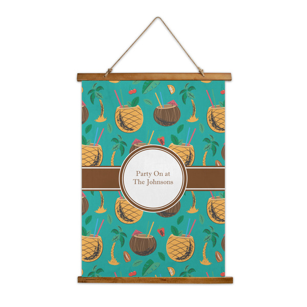 Custom Coconut Drinks Wall Hanging Tapestry - Tall (Personalized)
