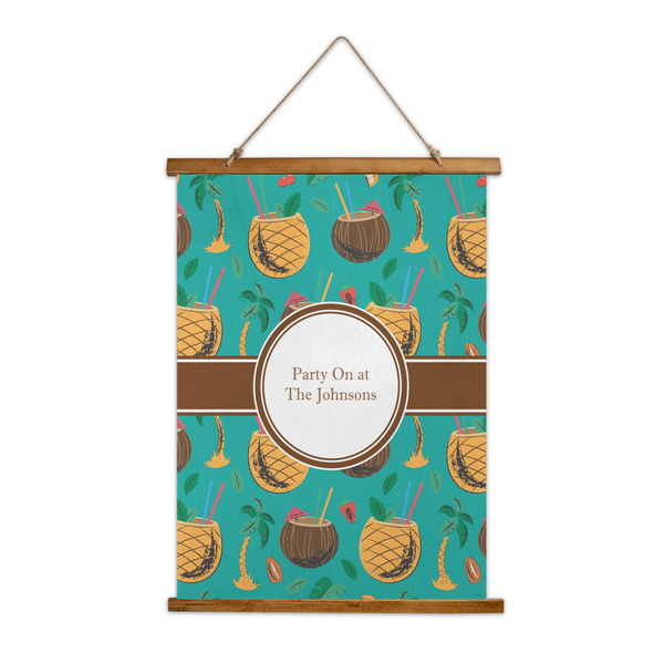 Custom Coconut Drinks Wall Hanging Tapestry - Tall (Personalized)