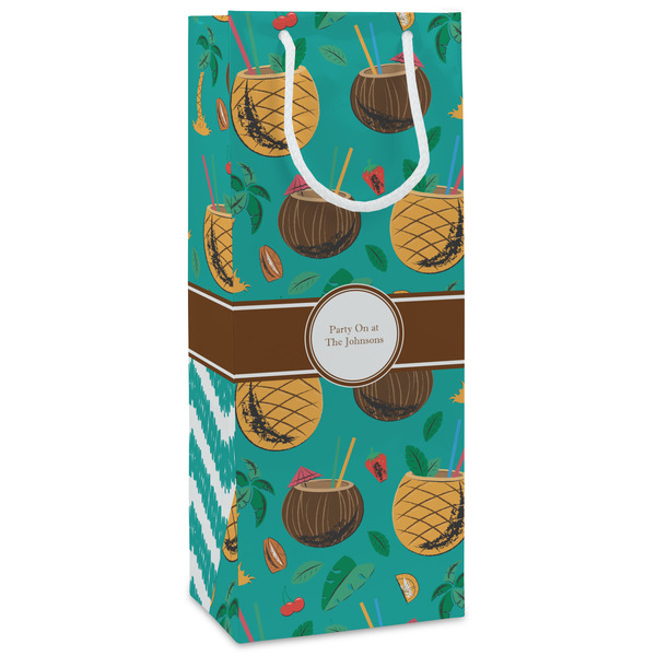 Custom Coconut Drinks Wine Gift Bags (Personalized)