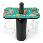 Coconut Drinks Wine Bottle & Glass Holder (Personalized)