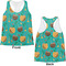 Coconut Drinks Womens Racerback Tank Tops - Medium - Front and Back