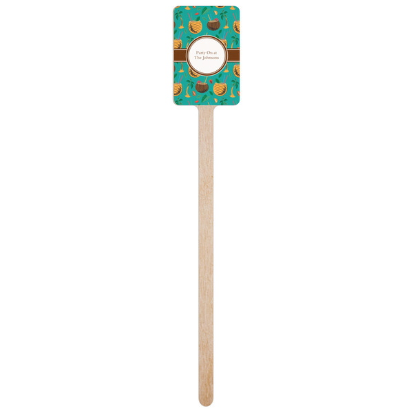 Coconut Drinks Wooden 6.25" Stir Stick - Rectangular - Single Stick