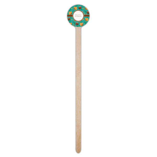 Coconut Drinks Wooden 7.5" Stir Stick - Round - Single Stick