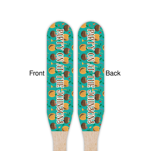 Coconut Drinks Wooden Food Pick - Paddle - Double Sided - Front & Back
