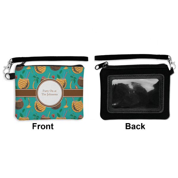 Coconut Drinks Wristlet ID Cases - Front & Back