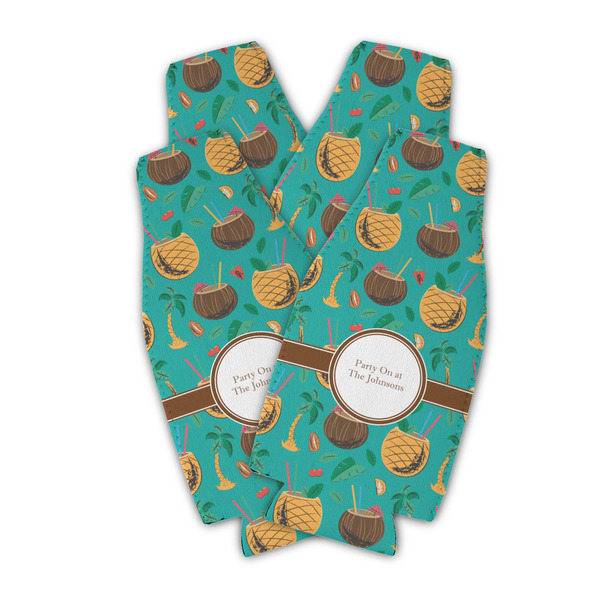 Coconut Drinks Zipper Bottle Cooler - Set of 4 - PARENT MAIN (flat)