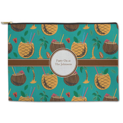 Coconut Drinks Zipper Pouch - Large - 12.5"x8.5" (Personalized)