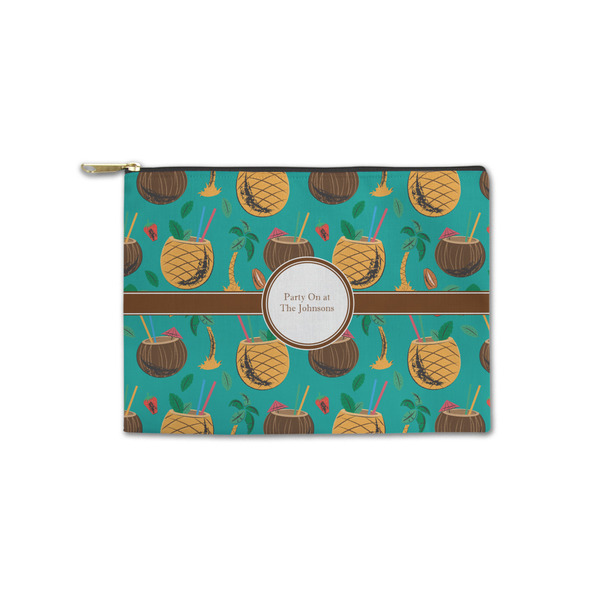 Custom Coconut Drinks Zipper Pouch - Small - 8.5"x6" (Personalized)