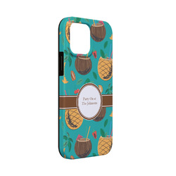 Coconut Drinks iPhone Case - Rubber Lined - iPhone 13 Mini (Personalized)
