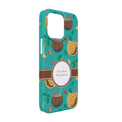 Coconut Drinks iPhone Case - Plastic - iPhone 13 Pro (Personalized)