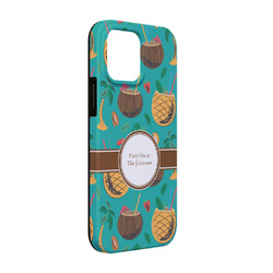 Coconut Drinks iPhone Case - Rubber Lined - iPhone 13 (Personalized)