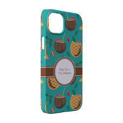 Coconut Drinks iPhone Case - Plastic - iPhone 14 (Personalized)