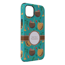 Coconut Drinks iPhone Case - Rubber Lined - iPhone 14 Plus (Personalized)