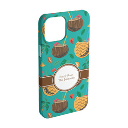 Coconut Drinks iPhone Case - Plastic - iPhone 15 (Personalized)