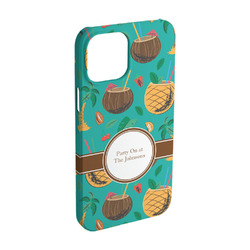 Coconut Drinks iPhone Case - Plastic - iPhone 15 Pro (Personalized)