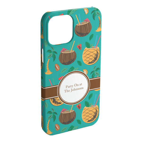 Custom Coconut Drinks iPhone Case - Plastic (Personalized)