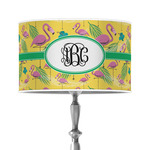 Pink Flamingo 12" Drum Lamp Shade - Poly-film (Personalized)