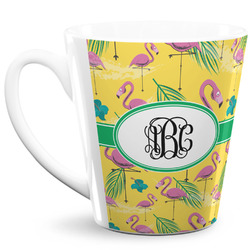 Pink Flamingo 12 Oz Latte Mug (Personalized)