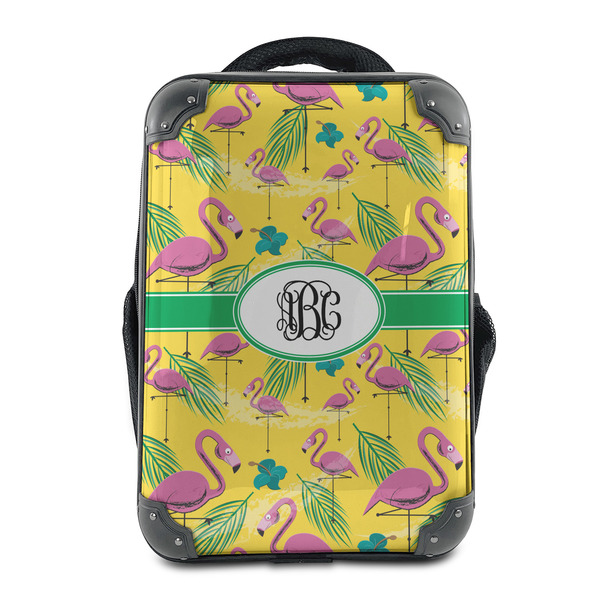 Custom Pink Flamingo 15" Hard Shell Backpack (Personalized)