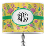 Pink Flamingo 16" Drum Lamp Shade - Poly-film (Personalized)