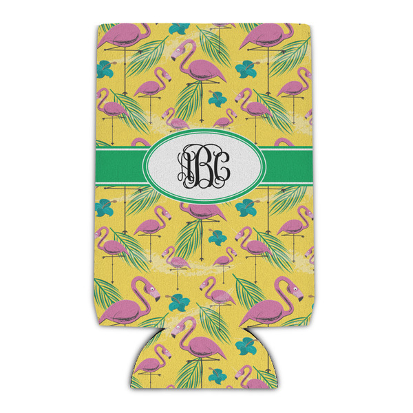 Custom Pink Flamingo Can Cooler (Personalized)