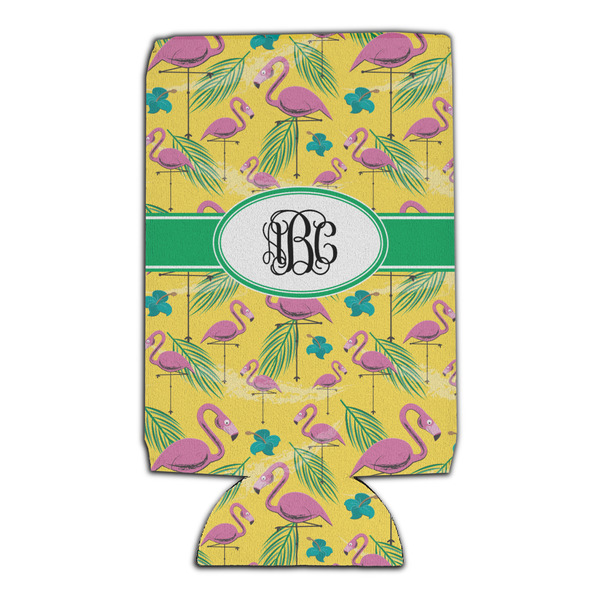 Pink Flamingo 16oz Can Sleeve - Set of 4 - FRONT