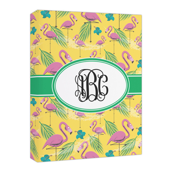 Custom Pink Flamingo Canvas Print - 16x20 (Personalized)