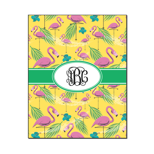 Custom Pink Flamingo Wood Print - 16x20 (Personalized)