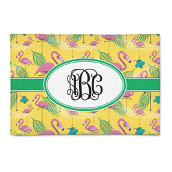 Pink Flamingo Patio Rug (Personalized)