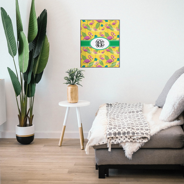 Pink Flamingo 20x24 Wood Print - In Context