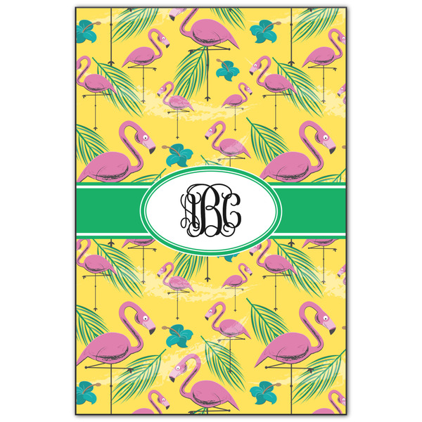 Custom Pink Flamingo Wood Print - 20x30 (Personalized)